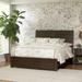 Roundhill Furniture Sedona Transitional Wood Panel Bed in Espresso