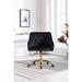 Velvet Fabric 360 Degrees Swivel Shell Chair, Office Chair Modern Leisure Arm Chair with Metal Base and Adjustable Height