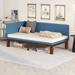 Twin Size Linen Cover Mattress Upholstered Daybed Sofa Bed