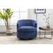 Swivel Barrel Chair, Comfy Round Accent Sofa Chair for Living Room, 360 Degree Swivel Barrel Club Chair, Leisure Arm Chair