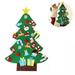 AerWo DIY Felt Christmas Tree Set + 26pcs Detachable Ornaments Kids Wall Hanging Xmas Gifts for Christmas Decorations