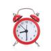 Wozhidaoke Alarm Clock Twin Bell Silent Alloy Stainless Metal Alarm Clock Alarm Clocks for Bedrooms Wall Clock Red 8*6*3 Red