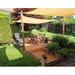 JVMU 10 x 10 x 10 Triangle Waterproof Sun Shade Sail Canopy for Outdoor Patio Pool Garden Yard Gray
