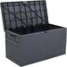 Outdoor Storage Box 120 Gallon Patio Deck Box with Handles Patio Storage Waterproof Deck Boxes Garden Resin Deck Storage Container Lockable Storage Box (Grey)