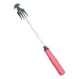 Manual Hand Weeder Tool Hand Cultivator Rake Hoe Tiller Tool with Long Handle Dual Purpose Hoes Weeding Artifact for Loosening Gardening Rubber handle