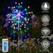 Kyoffiie 200LED Solar Landscape Light Outdoor Decorative Lights IP42 Waterproof Solar Yard Lamp with 4 Brightness 8 Modes Sparkles Landscape Lamp DIY Solar Powered Lights for Lawn Path Street Party