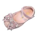 NIUREDLTD Princess Shoes Children Dance Shoes Casual Girl For Wedding Clothes Diamond Butterfly Fit Kids Shoes Size 29