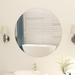 vidaXL Frameless Mirror Round 31.5 Glass