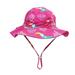Holiday Savings Deals! Kukoosong Toddler Baby Sun Hat Bucket Hat Summer Children s Bird Print Sun Protection Hat Bucket Hat With Hat Rope Hot Pink M