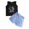 Children s Clothes Summer Children s Clothes Baby Printed Vest Color Matching Shorts Set For Children Aged 0 To 3 Years Old Clothing Set