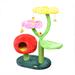 Catry Gum Drop Interactive Tree with Condo, Flower Perches, Scratching Post Cat Toys, 25.5" L X 17.7" W X 40" H, 31 LBS, Green / Multi-Color