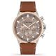 Police Kismet Multi Dial Brown Leather Strap Watch - W44111