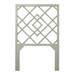 David Francis Furniture Darien Wood & Rattan Headboard Wood/Wicker/Rattan in Green | 64 H x 42 W x 1 D in | Wayfair B4501-T-S115