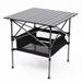 ONFRJFVR Portable Aluminum Folding Rectangular Table (Square Table) in Black | 27.5 H x 27.5 W x 27.5 D in | Wayfair DJYC-L887