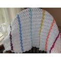 Crochet Baby Blanket - Rainbow Stripes