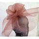 Light Pale Caramel Toffee Brown Crin Fascinator Millinery Burlesque Headband Wedding Hat Hair Piece