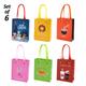 16 Scale Set Of 6 Mini Shopping Bags Dollhouse Miniature Totes Handle Paper Bag For Fashion Dolls Barbie Marisol Christmas Gift