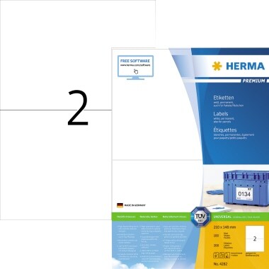 HERMA Etikett PREMIUM 4282 210x148,5mm weiß 200 St./Pack. Image