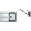 Franke Colonnes - Ensemble N78, évier inox SKN 611-79 et robinetterie FB 250.031, inox/chrome