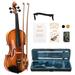 Tcbosik 4/4 Acoustic Violin Kit w/Square Case 2 Bows 3 In 1 Digital Metronome Tuner Tone Generator Extra Strings and Bridge Matt Natural
