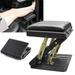 Aiqidi Car Footrest Ergonomic Foot Rest Stool Adjustable Height Under Desk/Car Footrest Business Trip Ottoman Stool Black