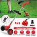 YouLoveIt Portable Weed Eater Grass Trimmer 12V/24V Electric Weed Eater Lawn Edger Weed Wacker Battery Powered Electric Handheld Trimmer with 2 Battery & Charger