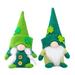 Patrick S Day 2Pc St. Patrick S Day Green Hat Doll Faceless Elderly Irish Festival Ornaments Home Decor Cloth