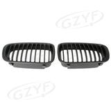 BFY Front Hood Center Kidney Grille Grill Mesh for BMW E46 Touring/ Saloon 4-Door 1998-2001 E46 Compact 2001-2004 Black Replacement