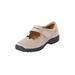 Extra Wide Width Women's The Keylani Flat by Comfortview in Light Pale Grey (Size 12 WW)