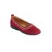 Women's The Kellan Flat by Comfortview in Rich Burgundy (Size 8 M)