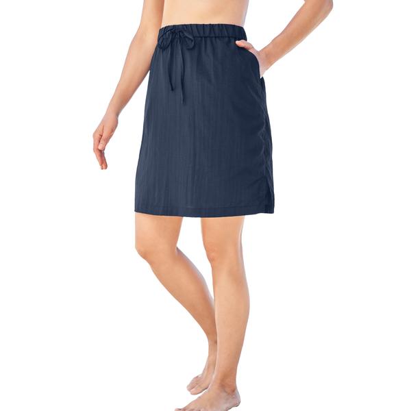 plus-size-womens-taslon®-cover-up-skirt-by-swim-365-in-navy--size-26-28-/