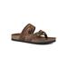 Women's Happier Casual Sandal by White Mountain in Brown Leather (Size 7 M)