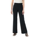 Plus Size Women's Secret Solutions™ Tummy Taming Wide-Leg Knit Pant by Woman Within in Black (Size 38/40)