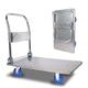 Heavy Duty Folding Platform Flat Bed Trolley Truck Sack Barrow Transport 200 KG (M, Silver)