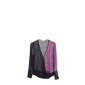 Diane von Furstenberg Multicolour Polka Dot Devore Velvet Blouse Size S