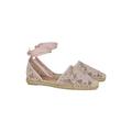 Valentino Pink Lace Ankle Tie Espadrilles Size 39