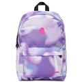 Invicta Carlson Fantasy Schulrucksack, Violett Weiß, New Way, Rucksack Mono-Fach mit PC-Tasche und Trinkflaschenhalter, Schule, Universität, Mädchen Damen, Shade Pastel, Taglia unica, Modern