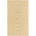 White/Yellow Rectangle 3'3" x 5'3" Indoor Area Rug - George Oliver Round Chapell Geometric Yellow Ivory Area Rug Polypropylene | Wayfair