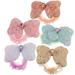 5pcs Cute Bows Hair Ties for Girls Hair Ropes Cute Girl Hair Ties with Bows Girls Toddler Ponytail Holders