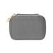 Farfi Lipstick Storage Bag Exquisite Portable Fashion Lipstick Storage Box with Mirror Jewelry Organizer for Home (Grey)