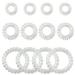 12pcs Spiral Hair Ties Clear Phone Cord Hair Ties Traceless Hair Coils Elastic Bands Ponytail Holders Coil Hair Ties for Women Girls Large Size 2.16 Inch Small 1.18 Inch Mini 0.78 Inch