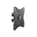 Monoprice Full-Motion Pivot TV Wall Mount Bracket For LED TVs 23in to 42in Max Weight 55 lbs VESA Patterns Up to 200x200 Fits Curved Screens Works with Concrete and Brick