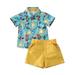 CenturyX Toddler Newborn Infant Kids Baby Boy Clothes Set Summer Short Sleeve Dinosaur T-shirt Top Shorts Outfits Clothing 2PCs