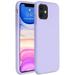 Liquid Silicone Case Compatible with iPhone 11 6.1 inch(2019) Gel Rubber Full Body Protection Shockproof Cover Case Drop Protection Case (Light Purple)