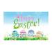 Easter Banner Holiday Decorations Egg Bunny Flag Background Cloth Holiday Party Photo Background Easter Decorative for Home Party Wedding Holiday Spring Decoration Easter Decorations Decorations for