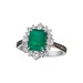 Le Vian 1.63 Ct. T.w. Costa Smeralda Emeralds™, 1/2 Ct. T.w. Nude Diamonds™, 1/6 Ct. T.w. Chocolate Diamonds Ring In 14K Vanilla Gold, 7