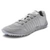 Barfußschuh LEGUANO "GO", Damen, Gr. 42, grau, Textil, sportlich, Schuhe Barfußschuh Schnürschuh, mit praktischer Schnürung, Freizeitschuh, Halbschuh, Schnürschuh, Topseller
