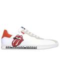 Skechers Men's Rolling Stones: Classic Cup - Stones Invasion Sneaker | Size 11.5 | White | Textile/Leather