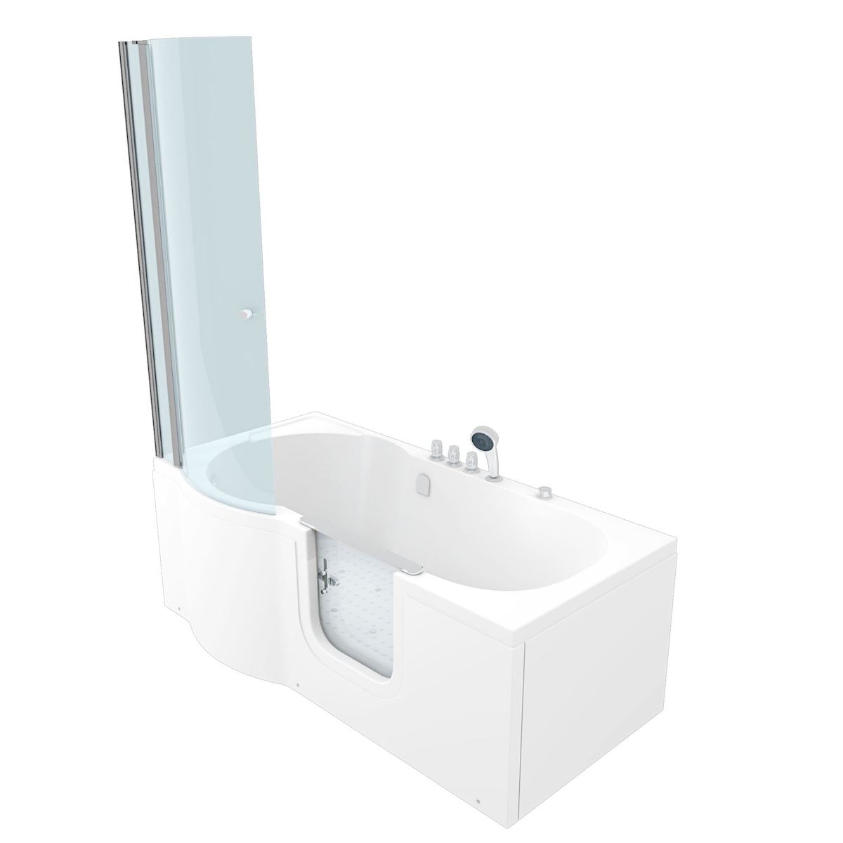 AcquaVapore Seniorendusche und Wanne mit Whirlpool S12D-TH-AIR-R-EC Dusche 85x170cm Image