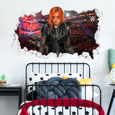 WWE Becky Lynch Broken Wall Sticker - 60cm x 35cm height Image